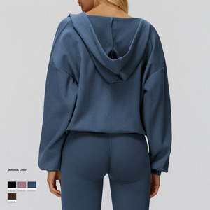 <span class=keywords><strong>Felpa</strong></span> <span class=keywords><strong>con</strong></span> scollo a V <span class=keywords><strong>con</strong></span> <span class=keywords><strong>cappuccio</strong></span> da <span class=keywords><strong>donna</strong></span> Casual sportiva ampia giacca <span class=keywords><strong>con</strong></span> <span class=keywords><strong>cappuccio</strong></span> leggera e Casual <span class=keywords><strong>felpa</strong></span> <span class=keywords><strong>con</strong></span> <span class=keywords><strong>cappuccio</strong></span> oversize - Product Image 1