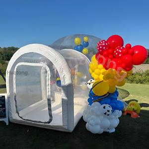 Castello Gonfiabile in PVC per Eventi Commerciali, <span class=keywords><strong>Casa</strong></span> Gonfiabile a Bolle con Palloncini, Case a Bolle Bianche per Bambini - Product Image 2