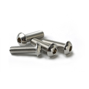 Tornillos de Cabeza Redonda con Hexágono Interior de Acero Inoxidable 304, M6 M8 M10 M12 ISO7380, Fijaciones Métricas para la Industria de la Construcción - Product Image 1