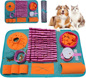 Tapis de reniflement interactif pour chiens, tapis d'alimentation pour chiots, tapis de distribution lente de friandises pour l'entraînement et le soulagement du stress - Product Image 5