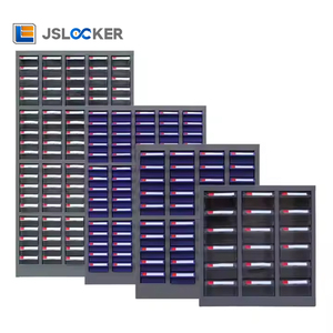 Jslocker התאמה אישית מחיר זול סדנה כלי אחסון רב פלסטיק מגירות שטח מארגן פלדה חלקי חילוף אחסון - Product Image 2