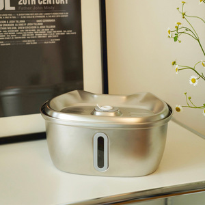 3L Paslanmaz Çelik Evcil Hayvan Su Çeşmesi Otomatik Kedi Su Sebili Sirkülasyonlu Filtrasyonlu Su Besleyici Kediler Köpekler İç Mekan İçin - Product Image 4