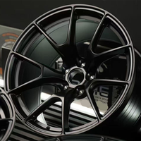 عجلات VS-5RS سوداء لامعة من سبائك الألومنيوم المطروقة مقاس 16 17 18 19 20 بوصة 5x120 5x114.3 5x112 لسيارات BMW M3 F80 أودي مرسيدس-بنز بورش أبيكس