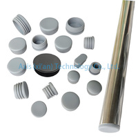 Poteau de jambe de chaise en tube d'acier de 10mm à 42mm avec bouchon d'extrémité en plastique poteau de clôture moulé par injection Service de traitement de coupe personnalisé