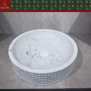 GOLDKING Cache-drain rond personnalisé en marbre blanc <span class=keywords><strong>de</strong></span> luxe <span class=keywords><strong>pour</strong></span> <span class=keywords><strong>lavabo</strong></span> d'hôtel, idéal <span class=keywords><strong>pour</strong></span> la décoration <span class=keywords><strong>de</strong></span> meuble-<span class=keywords><strong>lavabo</strong></span> <span class=keywords><strong>de</strong></span> <span class=keywords><strong>salle</strong></span> <span class=keywords><strong>de</strong></span> <span class=keywords><strong>bain</strong></span> moderne - Product Image 6
