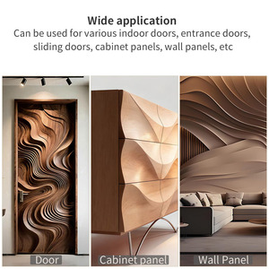 Porte Interne Pivotanti in Legno Massello e MDF, Stile Semplice ed Ecologico, Facili da Montare, per Progetti Commerciali - Product Image 6
