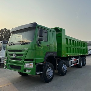 Le fabricant exporte transfrontalier des camions bennes d'ingénierie robustes G6 Green Skin 8x4, camions benne HOWO - Product Image 3