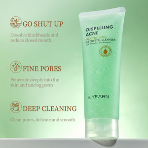 2% acide salicylique gommage pour le visage vitamine C infusé thé vert bambou lavage du visage rafraîchissant gel exfoliant pour - Product Image 2