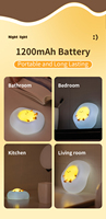 Lampe de chevet LED moderne et mignonne en forme d'œuf, petite lampe tactile pour bébé et enfant, lampe de nuit intelligente pour la décoration