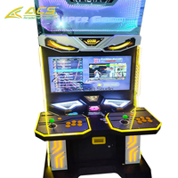 Machine d'arcade de combat ACS, cabinet vertical de 32 pouces, commandes par joystick et boutons.