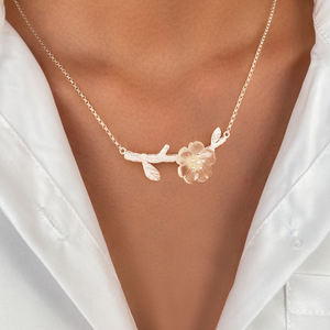 Lotus Fun Vintage fatto a mano in cristallo naturale gemma <span class=keywords><strong>di</strong></span> cristallo <span class=keywords><strong>fiore</strong></span> in Design pioggia <span class=keywords><strong>collana</strong></span> 925 argento Sterling gioielli <span class=keywords><strong>di</strong></span> lusso per le donne - Product Image 5