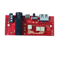 V526 Papan Sirkuit Audio Speaker 6.5 Inci Kompatibel Pemutar Kartu TF Dekoder Radio FM Catu Daya 5V Kit Speaker DIY