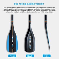Planche à pagaie gonflable professionnelle Light Shark Technology T700 en fibre de carbone haute résistance, accessoire de course SUP pour kayak et surf