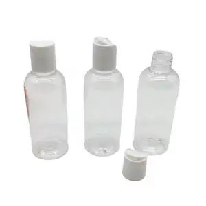 100 ml schwarze leere kundendefinierte plastikflasche mit klappverschluss für die gesichtswäsche