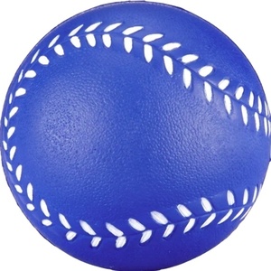 Custom Logo Promotional Gifts Giveaway Baseball Stress <b>Balls</b> Baseball <b>Squeeze</b> Toy Baseball PU Foam Stress <b>Ball</b> - Product Image 1