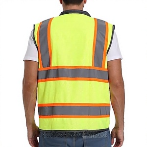 Chaleco de Seguridad de Alta Visibilidad Personalizado, Ropa de Trabajo Reflectante, Chaleco de Seguridad ANSI de Neón - Product Image 2
