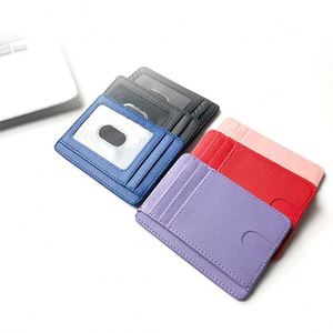 ซองใส่บัตรของขวัญแบบพกพาขนาดเล็ก ทำจากหนัง PU ป้องกัน RFID สำหรับใส่บัตรธุรกิจ IC ขายส่ง - Product Image 6