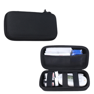 Caja de almacenamiento de cremallera de carcasa dura EVA personalizada para Sanno <span class=keywords><strong>Omron</strong></span> Haier medidor de glucosa en sangre caja de almacenamiento de probador portátil de estilo Simple - Product Image 1