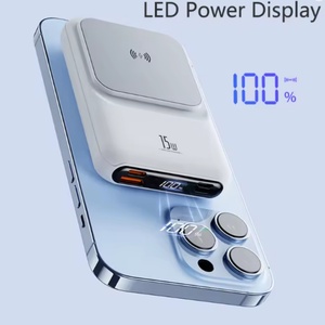 Station d'alimentation portable 20000mAh 15W double USB Type-C à charge rapide avec technologie GaN sans fil DC et batterie Li-Polymère – Pack d'urgence - Product Image 3