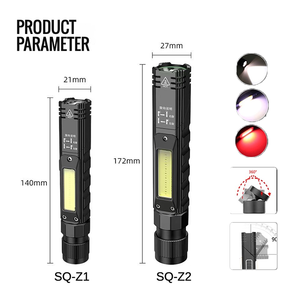 Linterna recargable USB con pivote magnético ajustable, práctica linterna de emergencia impermeable, Bombilla LED para trabajo, luz de trabajo manual - Product Image 2