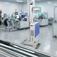 Machine de codage laser à fibre industrielle 30W 50W MAX pour tuyaux en PVC, câbles métalliques, sacs en plastique, impression de date, de lot et de logo, certifiée CE