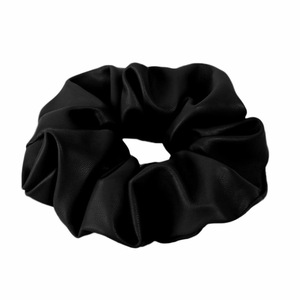 Coletero de cuero elegante y suave color té con leche, estilo minimalista coreano, accesorio para el cabello francés de moda en Instagram. - Product Image 4
