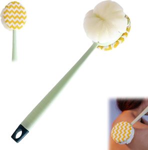 Bath <b>Brush</b> Long Handle Bath Ball Rubbing 2-in-1 Bath <b>Brush</b> <b>Back</b> Rubbing Bath Artifact Double Sided Bath <b>Brush</b> - Product Image 1