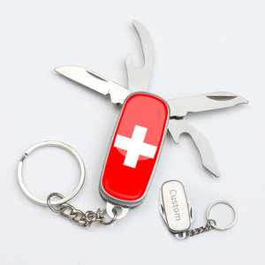 Custom Italian Swiss Folding 440 Stainless Steel Pocket Knife Keychain Wholesale Tactical EDC Small Mini Folding Pocket Knife
