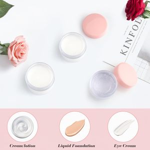 Pot vide en PET transparent de qualité alimentaire pour cosmétiques, gommages corporels et soins du visage, 100 ml et 50 ml, avec couvercle mat coloré, pour salades et bonbons, logo personnalisé - Product Image 3