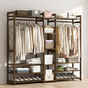 Porte-manteau moderne <span class=keywords><strong>pour</strong></span> la maison, chambre, salon, avec étagère, support multifonction <span class=keywords><strong>pour</strong></span> vêtements et sacs - Product Image 1