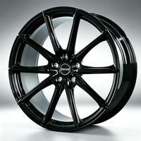 Jantes en alliage forgé noir brillant personnalisées SRD, alésage central 15-30 pouces, pour voitures de luxe Tesla, Benz, BMW, Audi, Toyota, Ford, Jeep, Land Rover