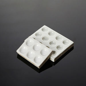 JTM0008 Lab deneysel sarf malzemeleri titrasyon ve kolorimetri deneyi için 12 delikli porselen lekelenme seramik reaksiyon plakası - Product Image 3