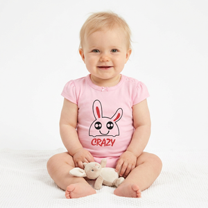 Baby Newborn Romper OEM Bamboo Spandex Knitted Eco-friendly Breathable Unisex Winter Short Sleeve Bodysuit Natural Dyed GOTS - Product Image 1
