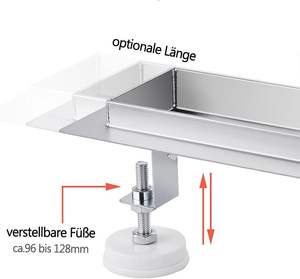 <span class=keywords><strong>Siphon</strong></span> de <span class=keywords><strong>douche</strong></span> avec coupe-odeur et filtre à cheveux Drain de sol plat Ensemble complet avec fixation au sol pour plateaux de <span class=keywords><strong>douche</strong></span> de - Product Image 5