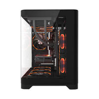 Boîtier de PC de jeu OEM S-X6M06 le plus populaire, avec verre trempé, châssis d'ordinateur de jeu