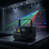 Nuevo Proyector Láser RGB de Animación de 1W 2W, Activado por Sonido para Control de Música, DJ, Bodas, Ceremonias, Solución de Estudio, Láser DMX512