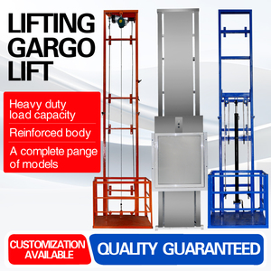 Electric Hydraulic Freight Lift Cargo Elevator with Wire Rope <strong>Hoist</strong> 0.5 Ton Capacity Steel Construction for Warehouse Home Use - Product Image 2