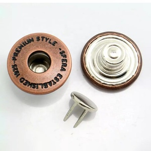 Kit di riparazione per bottoni Jeans a 2 Pin senza nichel con due bottoni Jeans a doppia punta fai da te - Product Image 1