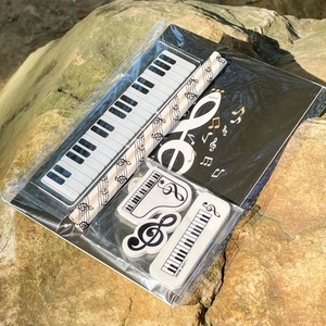 <b>Stationery</b> Supplies <b>Stationery</b> <b>sets</b> Music notes Printed Bag For Learning Supplies - Product Image 2