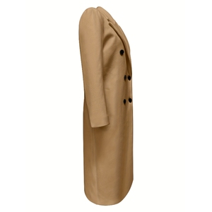 Abrigo Largo de Lana para Mujer, Color Sólido, Doble Botonadura, Manga Larga, a la Moda - Product Image 6