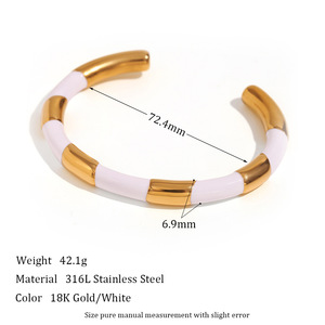Mode Simple <span class=keywords><strong>Bracelet</strong></span> Bijoux Femmes Plaqué <span class=keywords><strong>Or</strong></span> <span class=keywords><strong>18</strong></span> <span class=keywords><strong>carats</strong></span> Solide Segment Goutte <span class=keywords><strong>Bracelet</strong></span> - Product Image 3