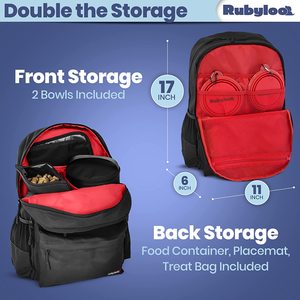Transportín ajustable para perros pequeños JW PET, Transportín suave y cómodo para gatos con cuencos plegables para playa o viajes - Product Image 4