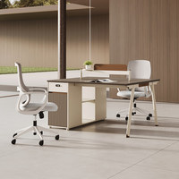 Ensemble de bureaux et chaises de bureau modulaires écologiques, design moderne et simple, stand de personnel pour espace ouvert, 2/4/6 places