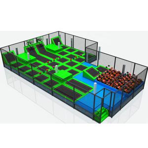 Equipo de deportes extremos de PVC personalizado para interiores, parque de obstáculos Ninja Warrior, parque de trampolines de parkour. - Product Image 1