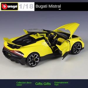 Bburago Moulé Sous Pression Modèle De Voiture 1:18 <span class=keywords><strong>Bugatti</strong></span> Mistral Chiron Bolide <span class=keywords><strong>Divo</strong></span> Stradale Modèle De Voiture Collection Cadeau Jouets - Product Image 4