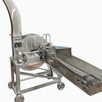 Hacheuse de fourrage portable mini haute performance, facile à utiliser, petite machine agricole pour usage domestique, broyeur d'aliments pour pâturage, conception à faible bruit