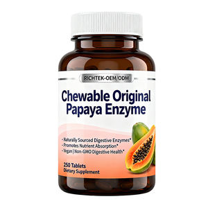 Tabletas Masticables de Enzimas Digestivas de Papaya, Fórmula Vegetariana/Vegana para el Apoyo Digestivo, Marca Privada OEM - Product Image 6
