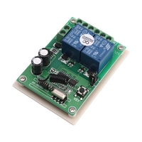 Interruptor remoto de 315/433Mhz 12V, sistema de Control remoto de dos canales para control remoto de luz/motor/puerta de garaje