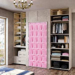 28-Pockets Foldable PVC Mesh Fabric Over Door <b>Shoe</b> Rack Large Size Hanging <b>Shoe</b> Organizer with <b>Shoe</b> Rack Holder - Product Image 5