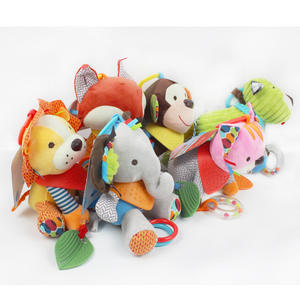 Nouveau-né bébé hochets doux jouets suspendus pour siège auto poussette sensorielle animaux en peluche jouets pour bébé 0-12 mois avec <span class=keywords><strong>anneau</strong></span> de <span class=keywords><strong>dentition</strong></span> - Product Image 4